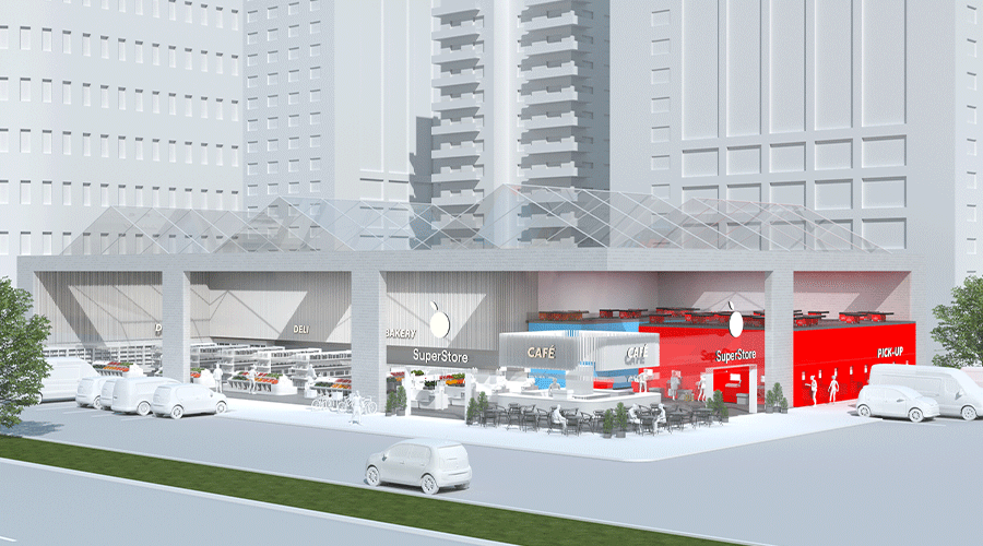 An AutoStore MFC 3-D rendering