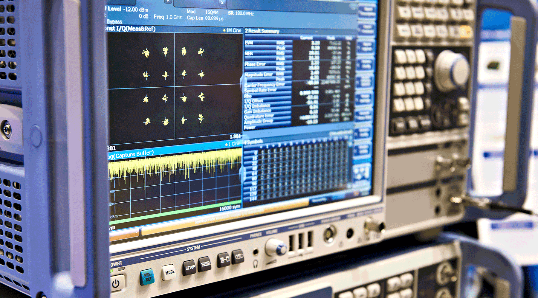A signal generator and spectrum analyzer
