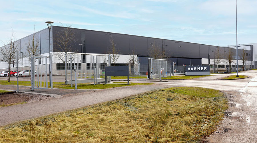 Exterior of Varner fashion retail warehouse. Image.